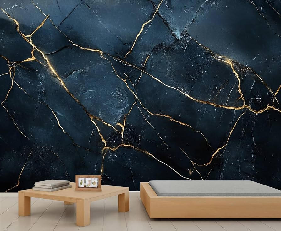 Black and gold marble atmosphere